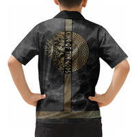 Zeus Greek Mythology King Of Gods Hawaiian Shirt Golden Meander Key Pattern Lightning Bolt