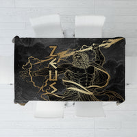 Zeus Greek Mythology King Of Gods Tablecloth Golden Meander Key Pattern Lightning Bolt