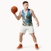 Guatemala Quetzal And Mayan Ruins Basketball Jersey Patriotic National Symbols White Orchid Flag