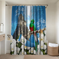 Guatemala Quetzal And Mayan Ruins Bathroom Set Patriotic National Symbols White Orchid Flag