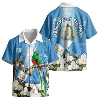 Guatemala Quetzal And Mayan Ruins Kid Hawaiian Shirt Patriotic National Symbols White Orchid Flag