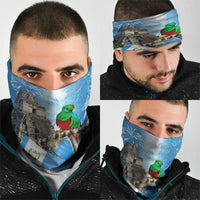 Guatemala Quetzal And Mayan Ruins Neck Gaiter Patriotic National Symbols White Orchid Flag
