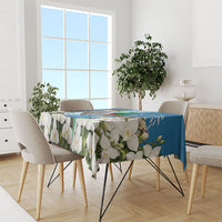 Guatemala Quetzal And Mayan Ruins Tablecloth Patriotic National Symbols White Orchid Flag