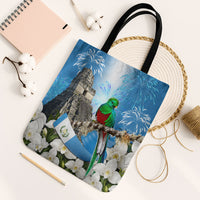 Guatemala Quetzal And Mayan Ruins Tote Bag Patriotic National Symbols White Orchid Flag