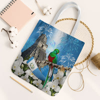 Guatemala Quetzal And Mayan Ruins Tote Bag Patriotic National Symbols White Orchid Flag