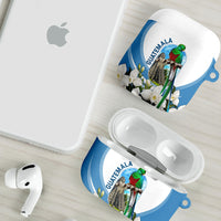 Guatemala AirPods Case Quetzal Mayan Ruins Orchid Flag