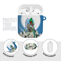 Guatemala AirPods Case Quetzal Mayan Ruins Orchid Flag