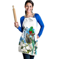 Guatemala Apron Quetzal Mayan Ruins Orchid Flag