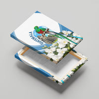 Guatemala Canvas Wall Art Quetzal Mayan Ruins Orchid Flag