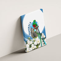 Guatemala Canvas Wall Art Quetzal Mayan Ruins Orchid Flag