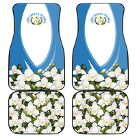 Guatemala Car Mats Quetzal Mayan Ruins Orchid Flag