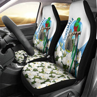 Guatemala Car Seat Cover Quetzal Mayan Ruins Orchid Flag