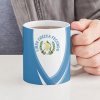 Guatemala Ceramic Mug Quetzal Mayan Ruins Orchid Flag