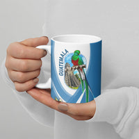 Guatemala Ceramic Mug Quetzal Mayan Ruins Orchid Flag