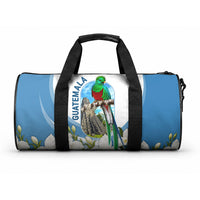Guatemala Duffle Bag Quetzal Mayan Ruins Orchid Flag