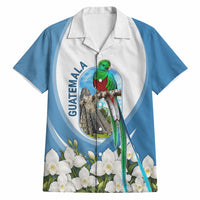Guatemala Hawaiian Shirt Quetzal Mayan Ruins Orchid Flag