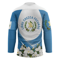 Guatemala Hockey Jersey Quetzal Mayan Ruins Orchid Flag