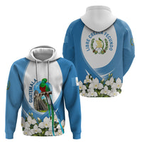 Guatemala Hoodie Quetzal Mayan Ruins Orchid Flag