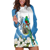 Guatemala Hoodie Dress Quetzal Mayan Ruins Orchid Flag