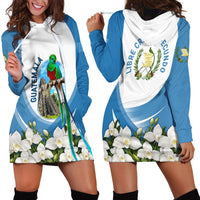 Guatemala Hoodie Dress Quetzal Mayan Ruins Orchid Flag
