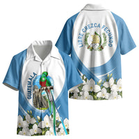 Guatemala Kid Hawaiian Shirt Quetzal Mayan Ruins Orchid Flag