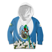 Guatemala Kid Hoodie Quetzal Mayan Ruins Orchid Flag