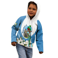 Guatemala Kid Hoodie Quetzal Mayan Ruins Orchid Flag