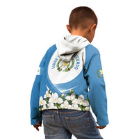 Guatemala Kid Hoodie Quetzal Mayan Ruins Orchid Flag