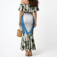 Guatemala Mermaid Dress Quetzal Mayan Ruins Orchid Flag