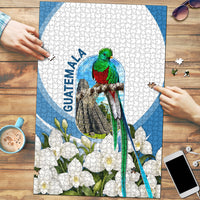 Guatemala Puzzle Quetzal Mayan Ruins Orchid Flag