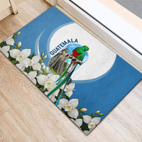 Guatemala Rubber Doormat Quetzal Mayan Ruins Orchid Flag