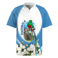 Guatemala Rugby Jersey Quetzal Mayan Ruins Orchid Flag