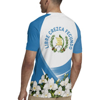 Guatemala Rugby Jersey Quetzal Mayan Ruins Orchid Flag