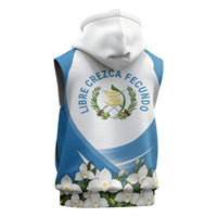 Guatemala Sleeveless Hoodie Quetzal Mayan Ruins Orchid Flag