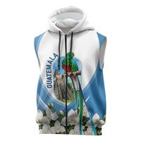 Guatemala Sleeveless Zip Hoodie Quetzal Mayan Ruins Orchid Flag