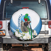 Guatemala Spare Tire Cover Quetzal Mayan Ruins Orchid Flag