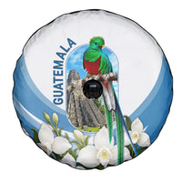 Guatemala Spare Tire Cover Quetzal Mayan Ruins Orchid Flag