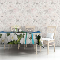 Guatemala Tablecloth Quetzal Mayan Ruins Orchid Flag