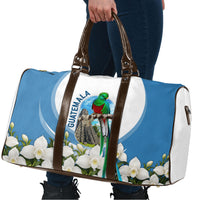 Guatemala Travel Bag Quetzal Mayan Ruins Orchid Flag