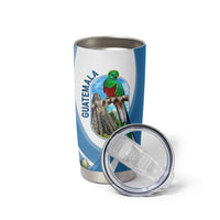 Guatemala Tumbler Cup Quetzal Mayan Ruins Orchid Flag