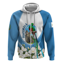 Guatemala Zip Hoodie Quetzal Mayan Ruins Orchid Flag