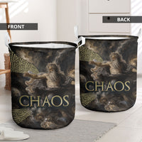 Greek God Of Chaos Laundry Basket Cosmic Nebula Classical Art Greek Key Pattern