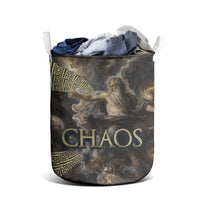 Greek God Of Chaos Laundry Basket Cosmic Nebula Classical Art Greek Key Pattern