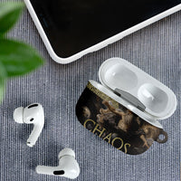 Greek God Of Chaos AirPods Case Cosmic Nebula Classical Art Greek Key Pattern