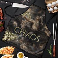 Greek God Of Chaos Apron Cosmic Nebula Classical Art Greek Key Pattern