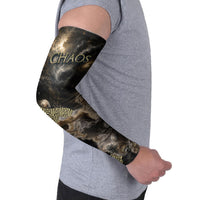 Greek God Of Chaos Arm Sleeves Cosmic Nebula Classical Art Greek Key Pattern