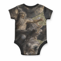 Greek God Of Chaos Baby Onesie Cosmic Nebula Classical Art Greek Key Pattern
