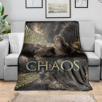 Greek God Of Chaos Blanket Cosmic Nebula Classical Art Greek Key Pattern