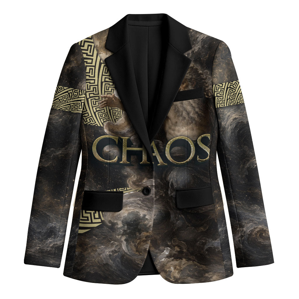 Greek God Of Chaos Blazer Cosmic Nebula Classical Art Greek Key Pattern
