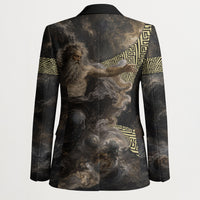 Greek God Of Chaos Blazer Cosmic Nebula Classical Art Greek Key Pattern